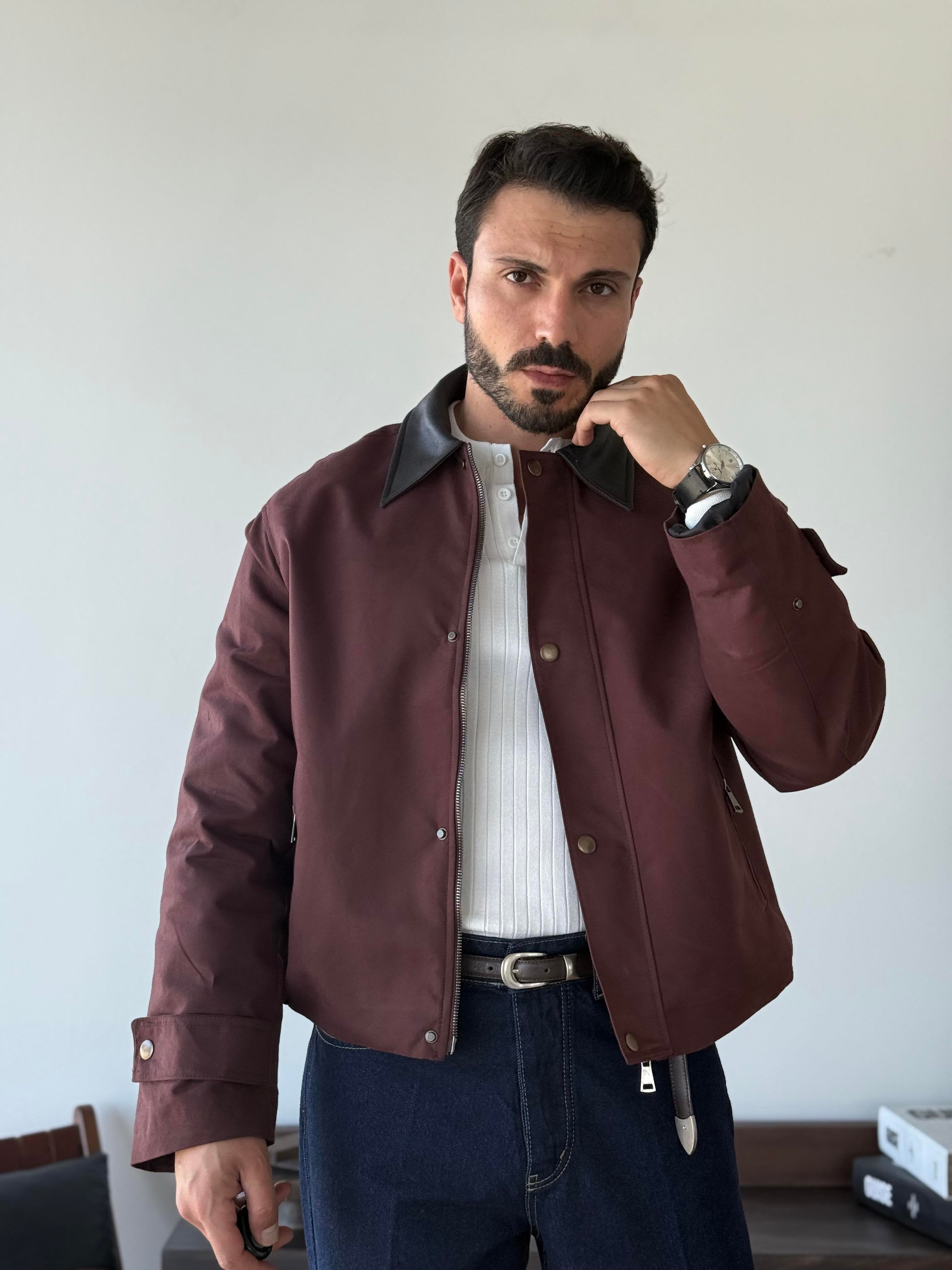 BOXFIT BASIC “BURGUNDY” JACKET