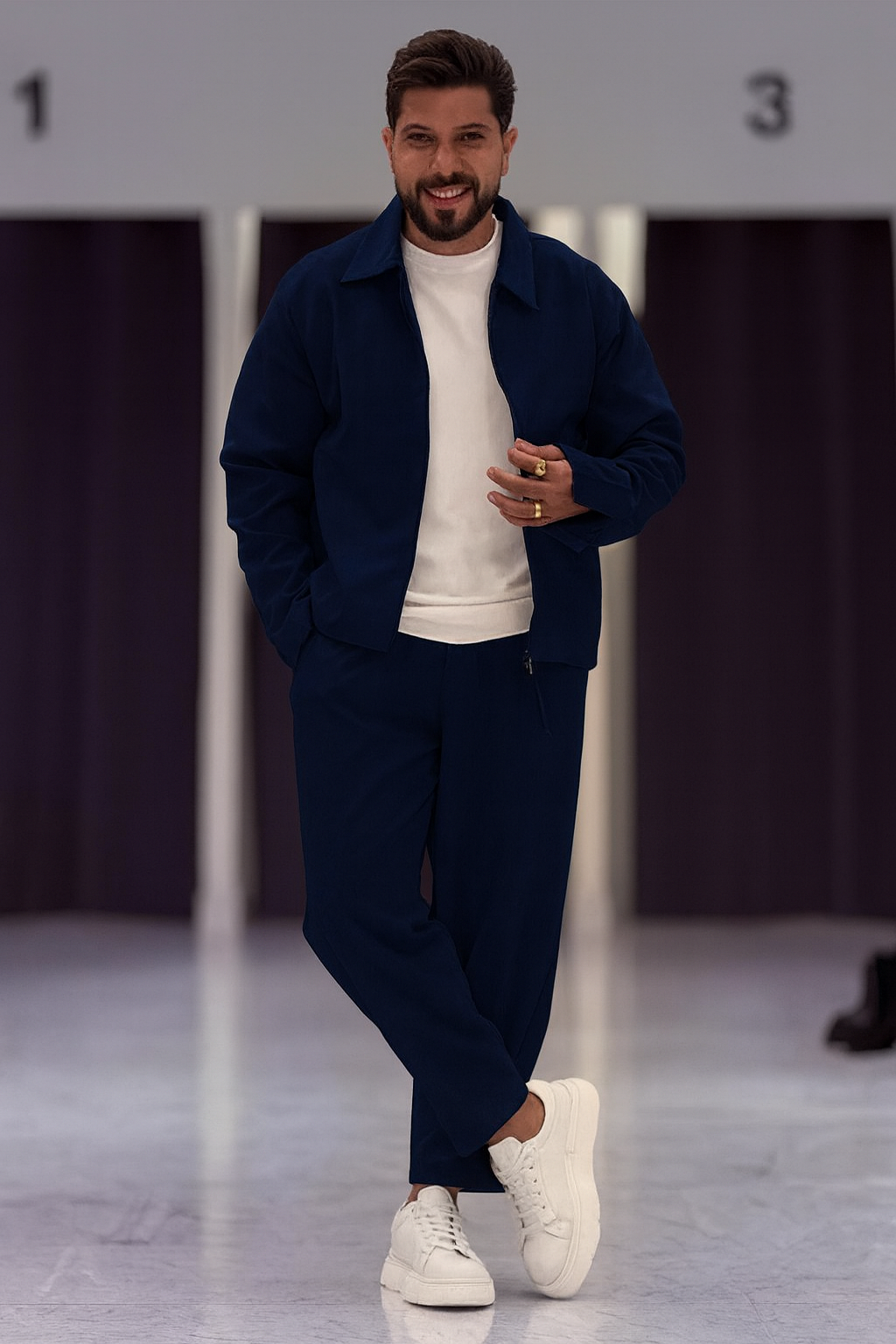 Essential “ Navy “ Track Suit ( Jacket + Pants )