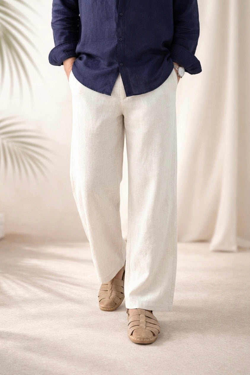 Off-White Linen Pants