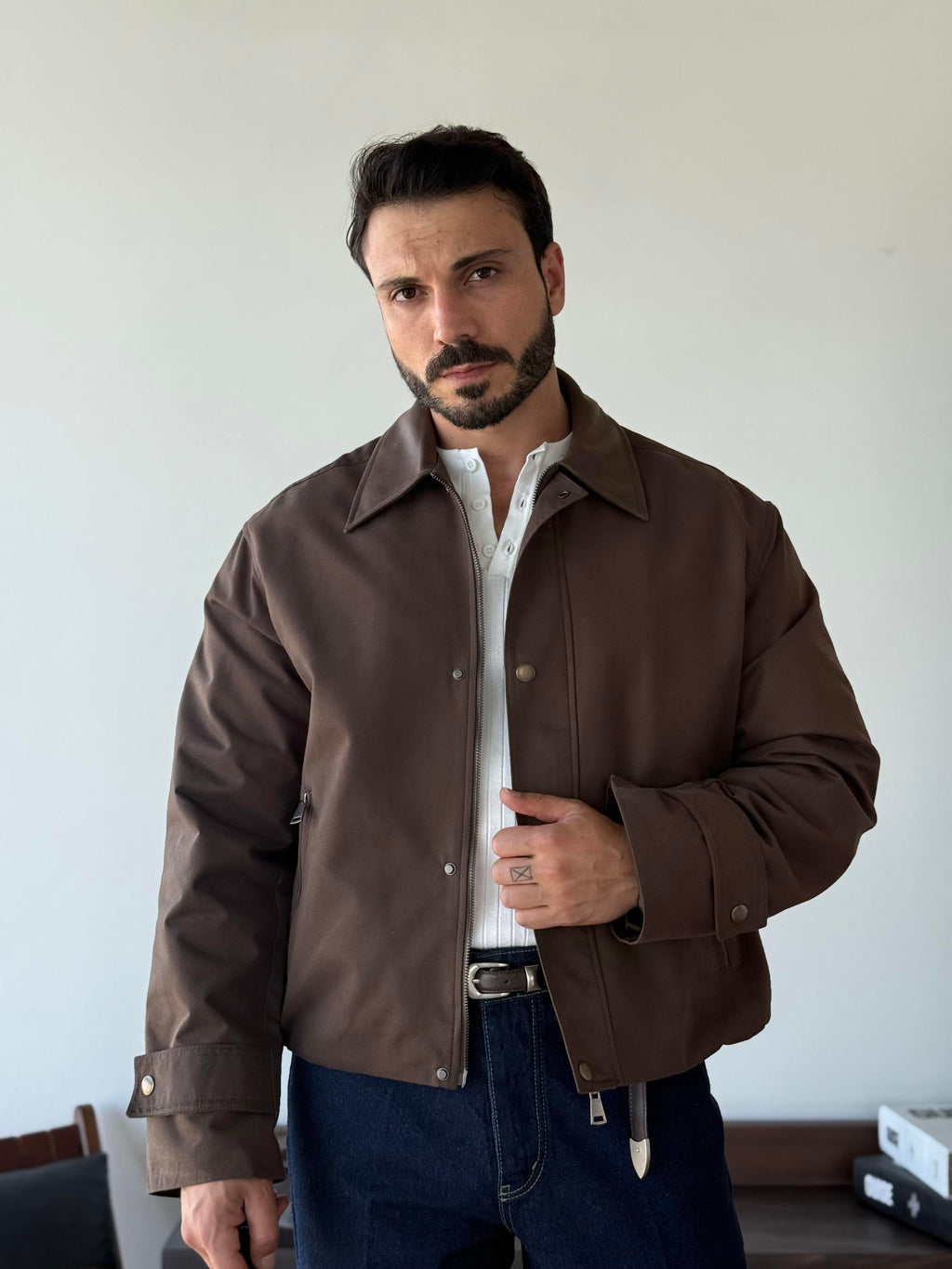 BOXFIT BASIC “BROWN” JACKET