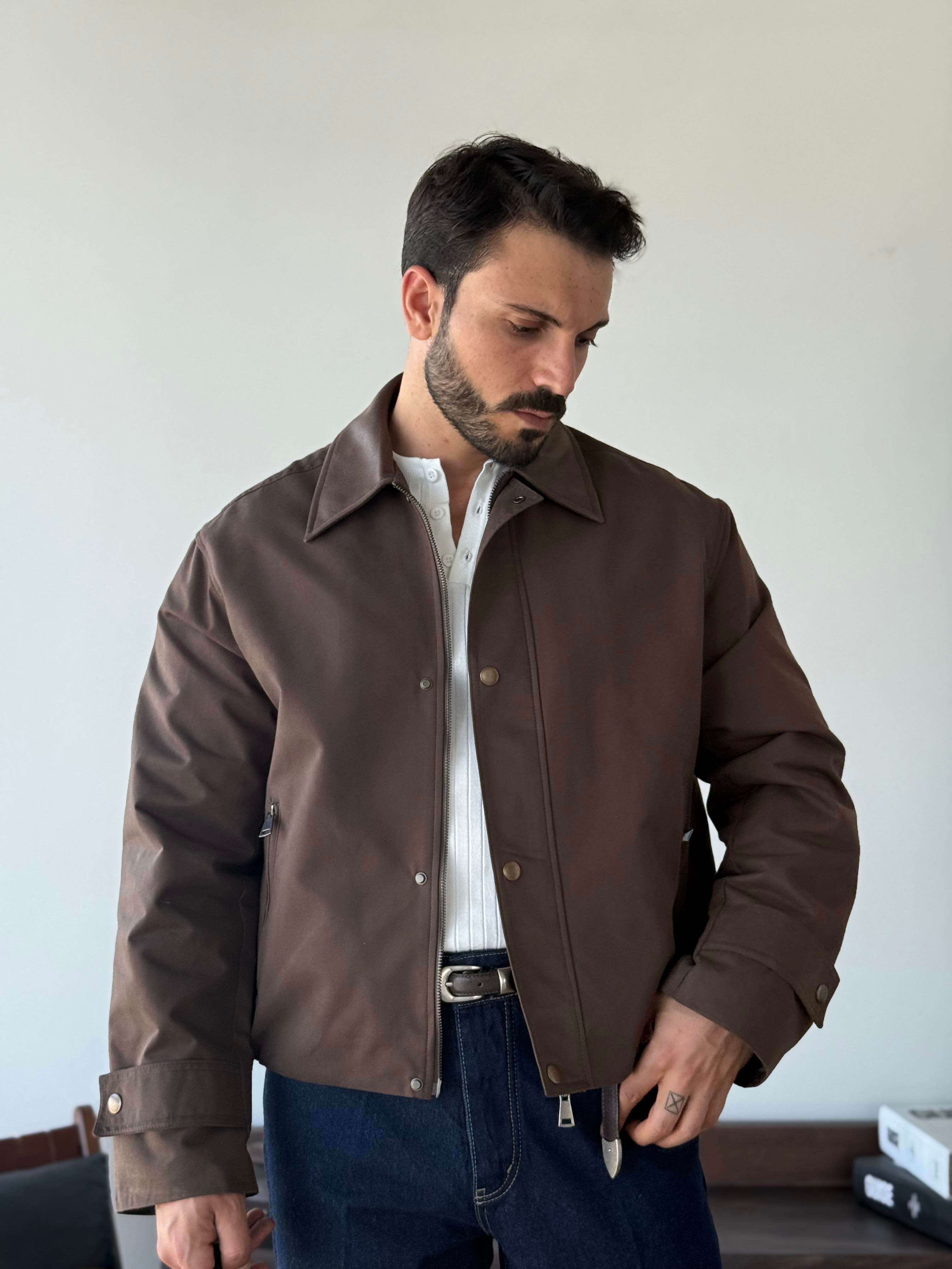 BOXFIT BASIC “BROWN” JACKET