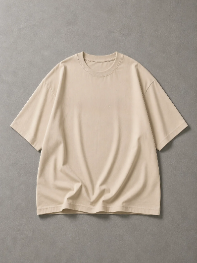 Oversized Boulevard Unisex T-Shirt - BEIGE