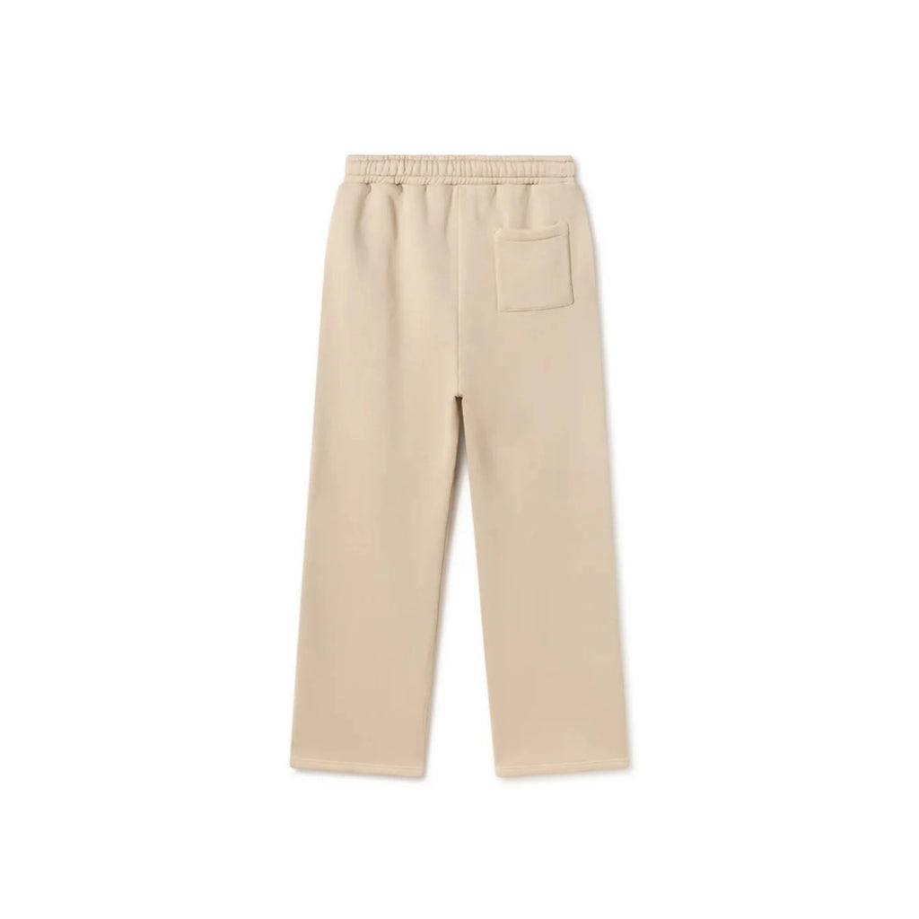Beige Unisex Straight Leg Sweatpants - Basic