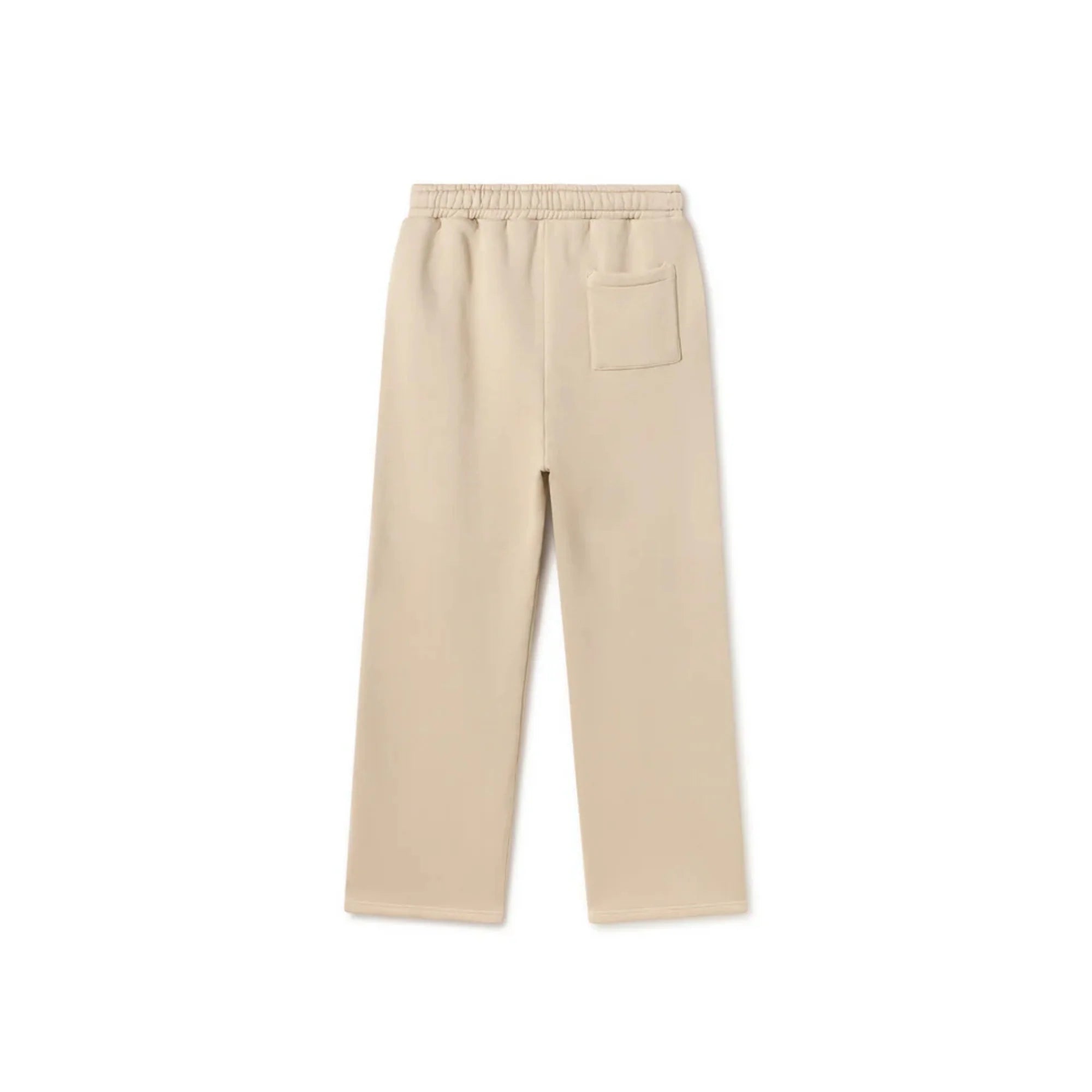 Beige Unisex Straight Leg Sweatpants - Basic